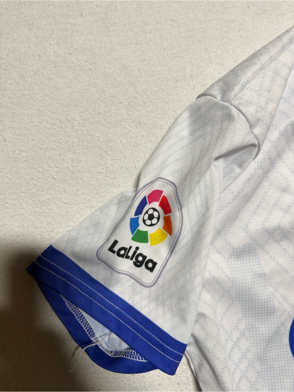 Nike White FC Barcelona Spotify Away Jersey with Blue and Red Accents - Picture 6 of 8